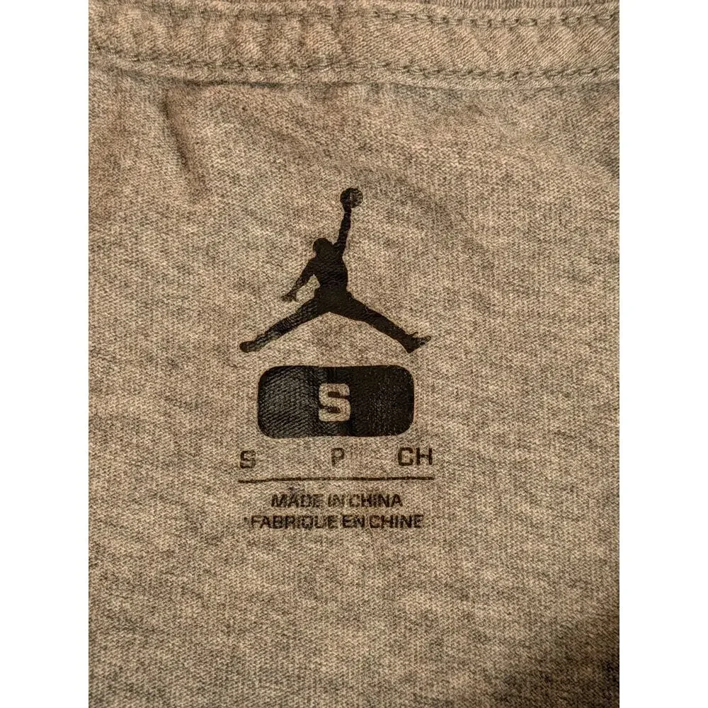 Air Jordan Shirt Men Small Pink Big Jumpman Logo Short Sleeve Streetwear NBA